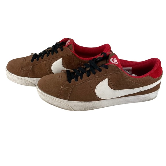 Nike SB Skateboard Blazer Low CS Bison/White/Sport Red Sneaker Skate Shoe Suede - Picture 13 of 16